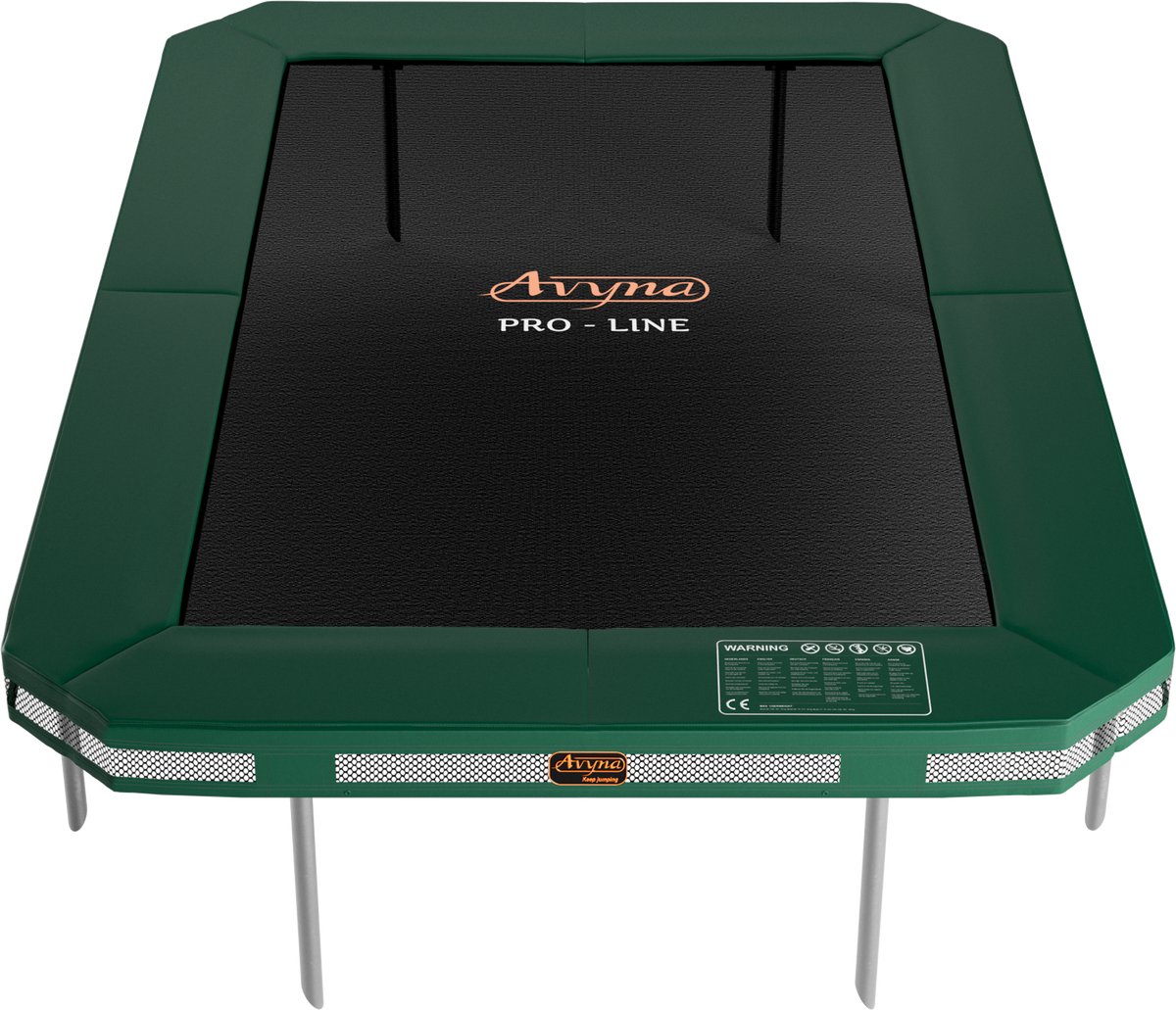 Avyna Pro-Line InGround trampoline set 238 - 380x255 cm - Groen