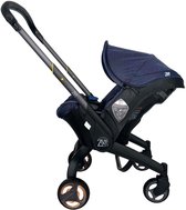 ZIA’S & CO 3-in-1 Kinderwagen - Wandelwagen - Autostoeltje - Buggy - Nieuwste Model - Inklapbaar - Donker Blauw- 0-24 Maanden