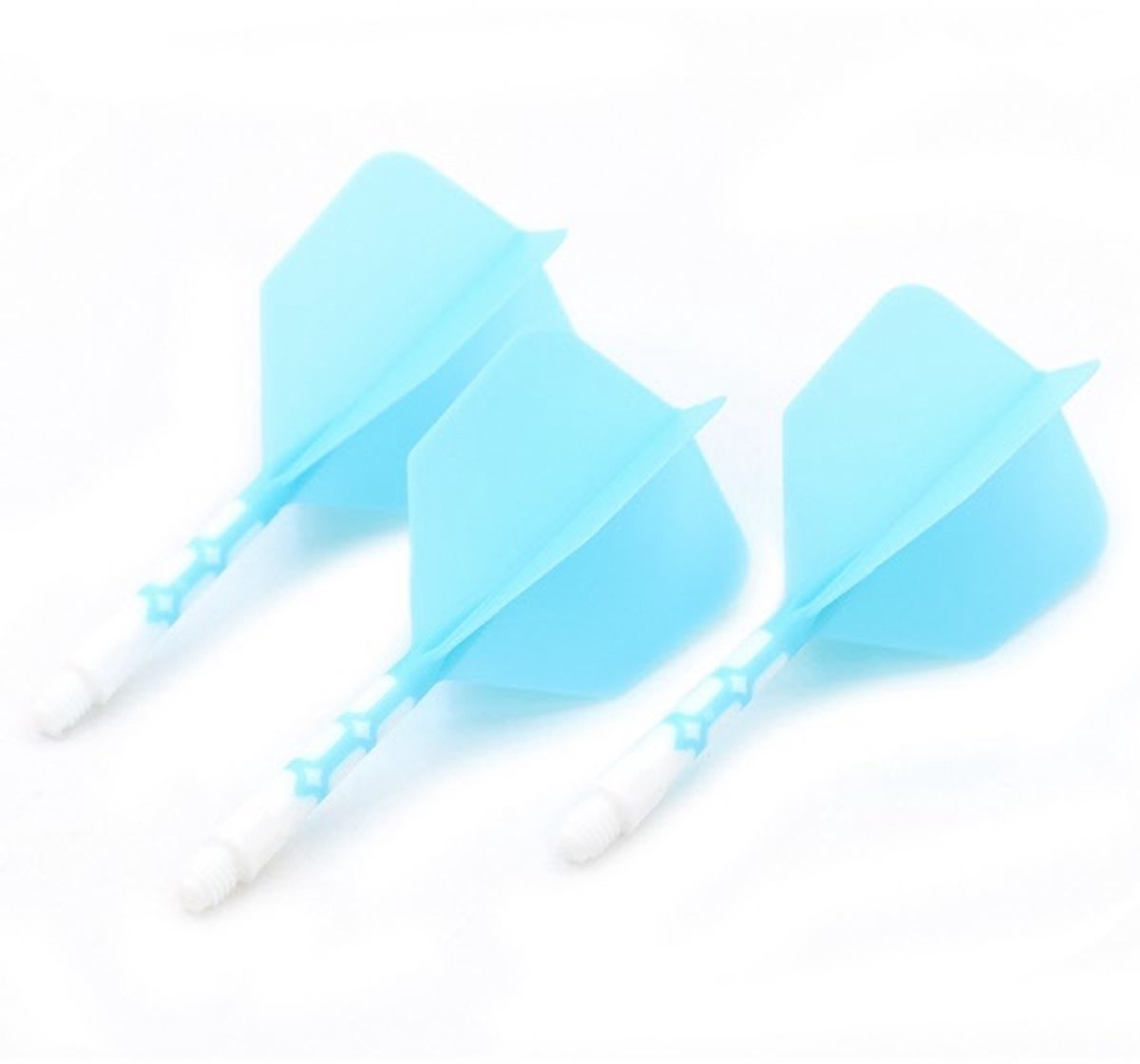 Cuesoul - ROST T19 Integrated Dart Flights - Big Wing - Blue White L