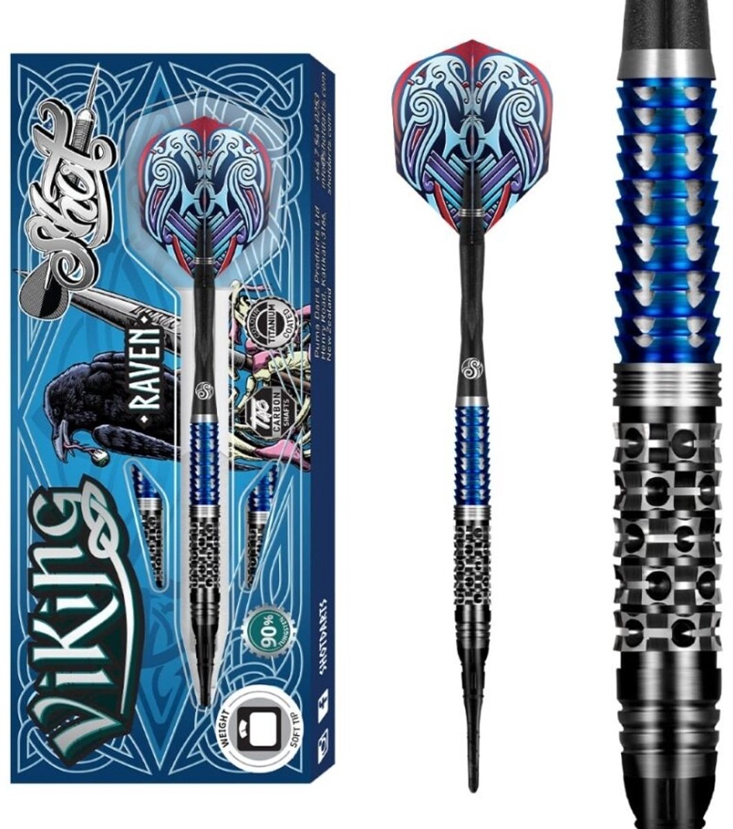 Shot Viking Raven 90% Soft Tip - Dartpijlen 18 Gram