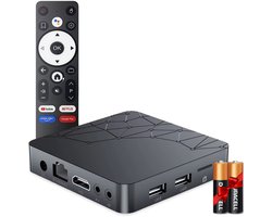 Chromecast Streaming TV Box 4K – Google Assistant – Netflix & YouTube – HDMI – 2GB RAM / 16GB ROM – WIFI – incl. batterijen