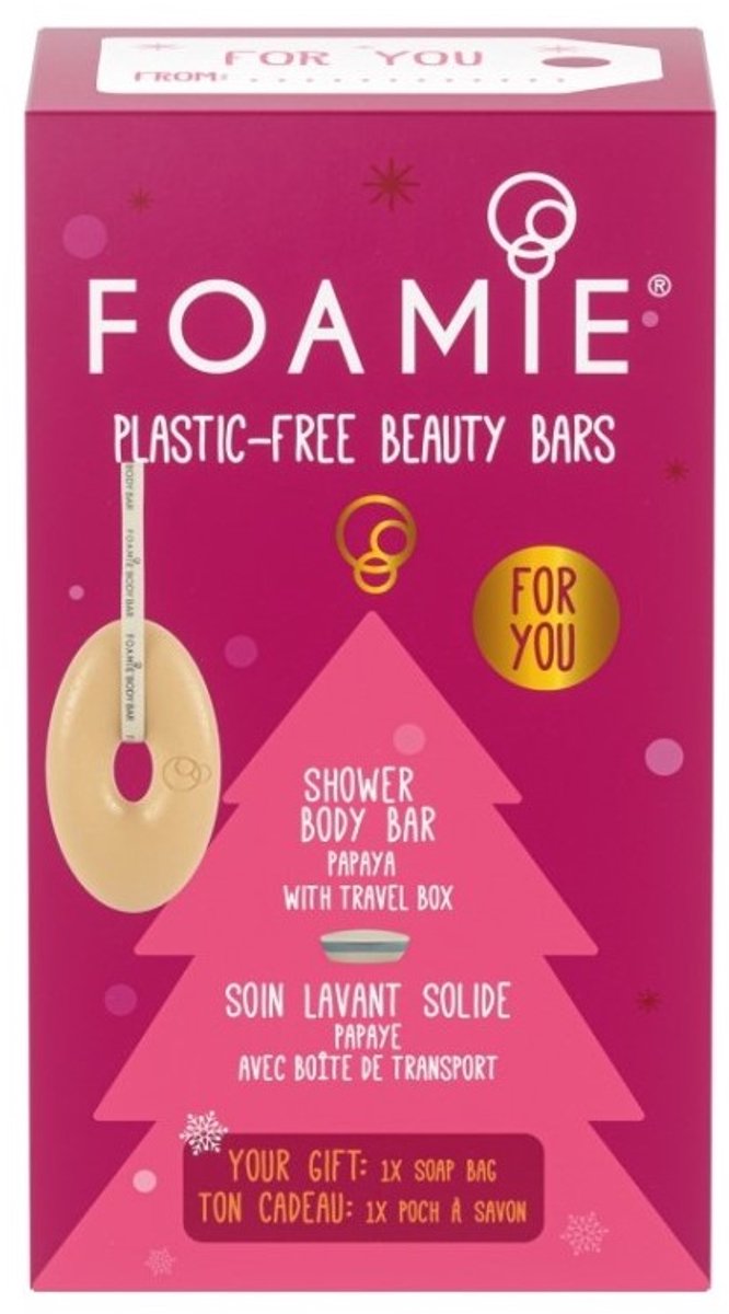 Foamie Shower Body Bar Papaya Giftset 1ST