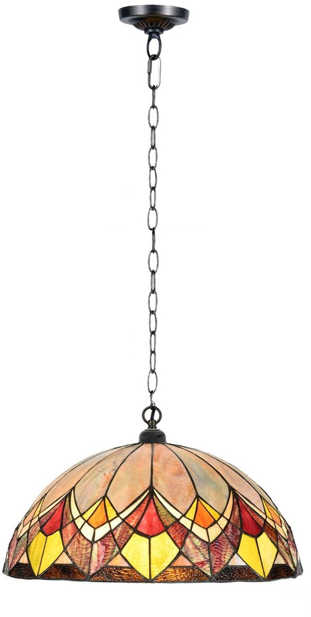 Coloured by Art Tiffany Hanglamp Blossom - Art Deco Trade Multicolour