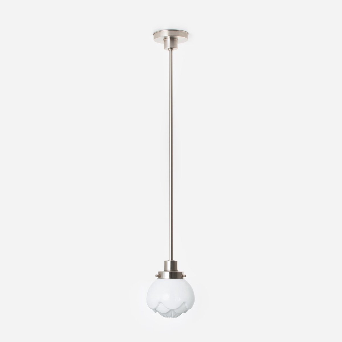 Hanglamp Paeonia 20's Matnikkel - Art Deco Trade