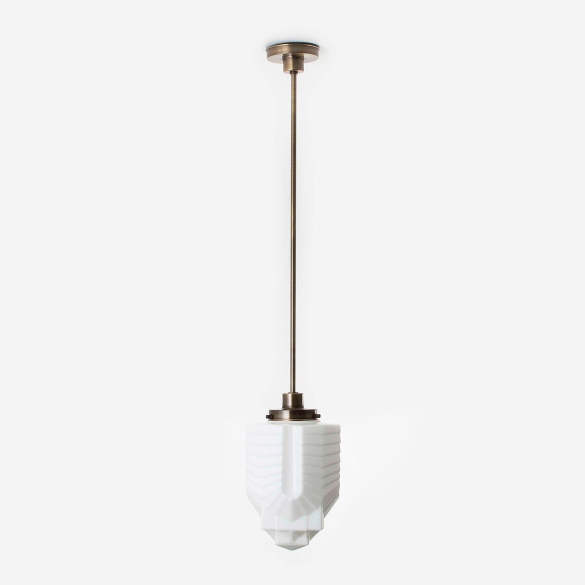 Coloured by Art Hanglamp ''Chrysler'' 20's Brons - Art Deco Trade