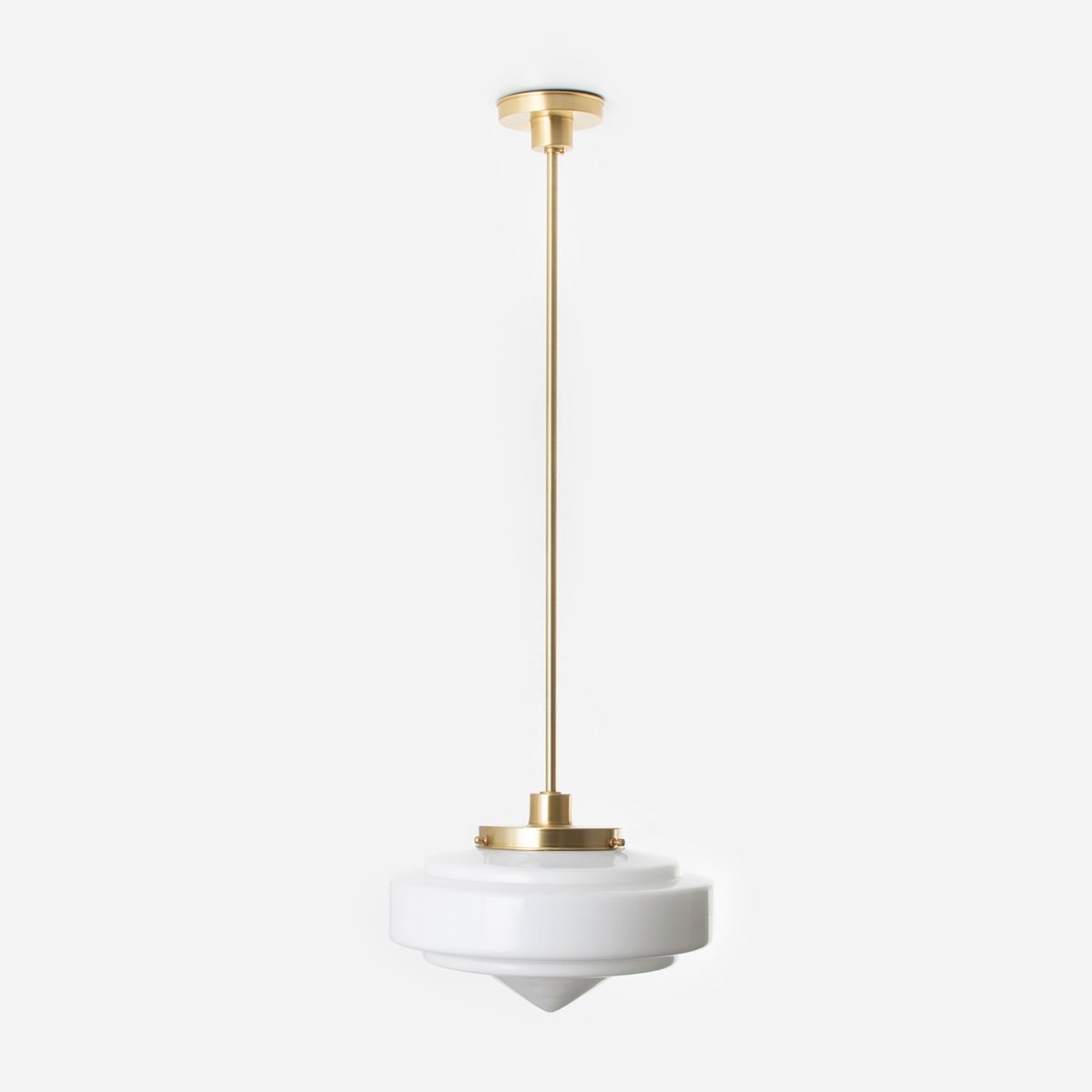 Hanglamp Pointy Stairs 20's Messing - Art Deco Trade