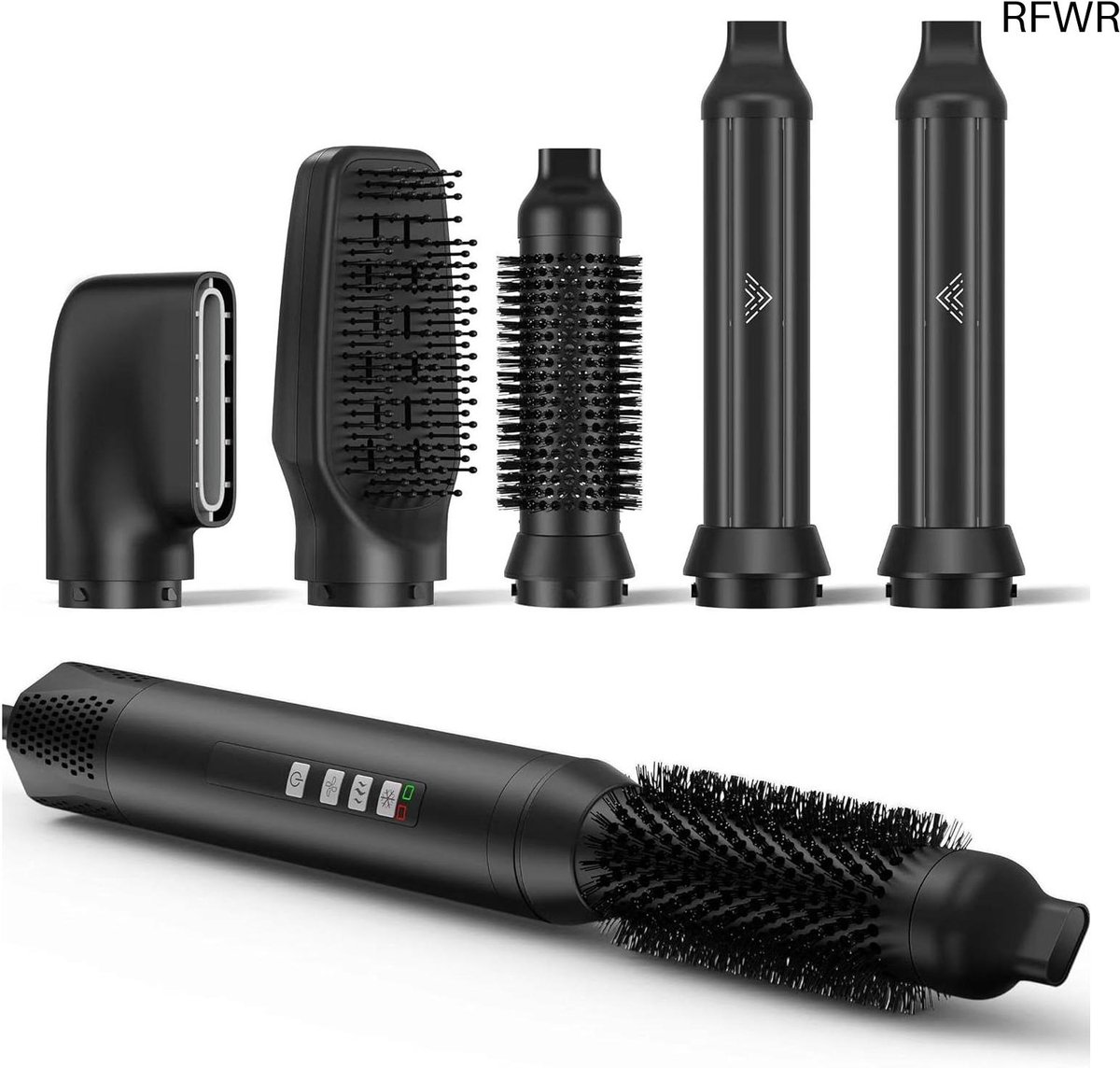RFWR® 5-in-1 Föhnborstel en Haarstyler voor Krullen en Volume