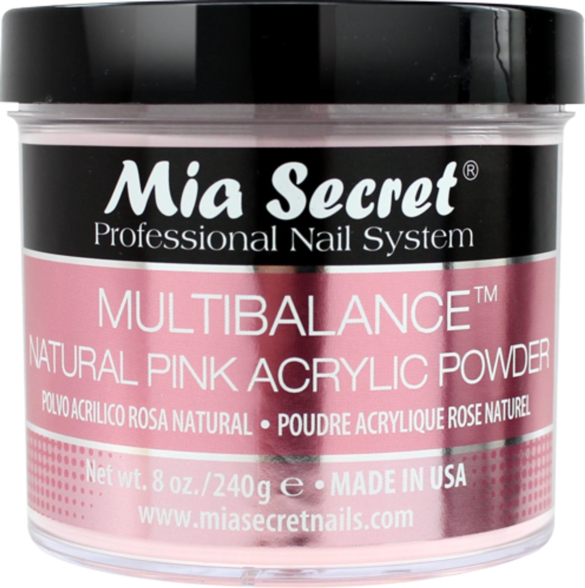 Goedkoopste Acryl Poeder Natuurlijk Roze 240ml.