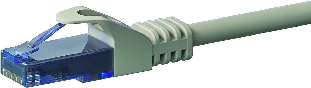 Danicom UTP CAT6a patchkabel - 50 meter grijs - 100% koper - netwerkkabel - internetkabel - UTP kabel - RJ45 - 10000 mbit/s