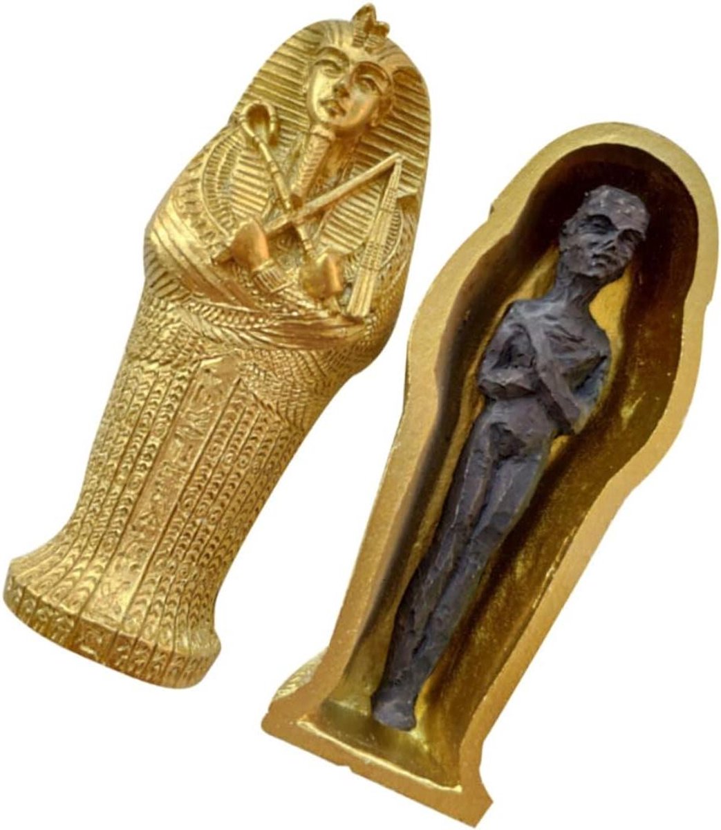 Egyptische koning accessoires voor aquaria | Verzamelbare doodskulptuur en mini-mummiefiguur | Sieraden accessoires | Halloween decoratie | Toetanchamon thema