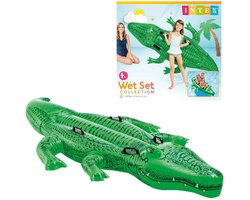 Intex opblaasbare krokodil - 203x114 centimeter Zomer | Waterpret | Opblaas Dieren - Vakantie - Zwembad Speelgoed - Crocodile - Opblaasdier