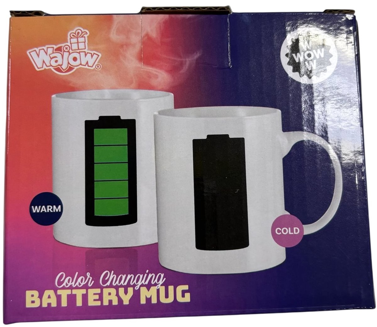 Mok batterij wit - Thermochomatisch
