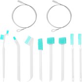 Allecto Plus - Set de brosses de nettoyage : 8 petites brosses pour bouteilles, tubes à essai, théières et plus