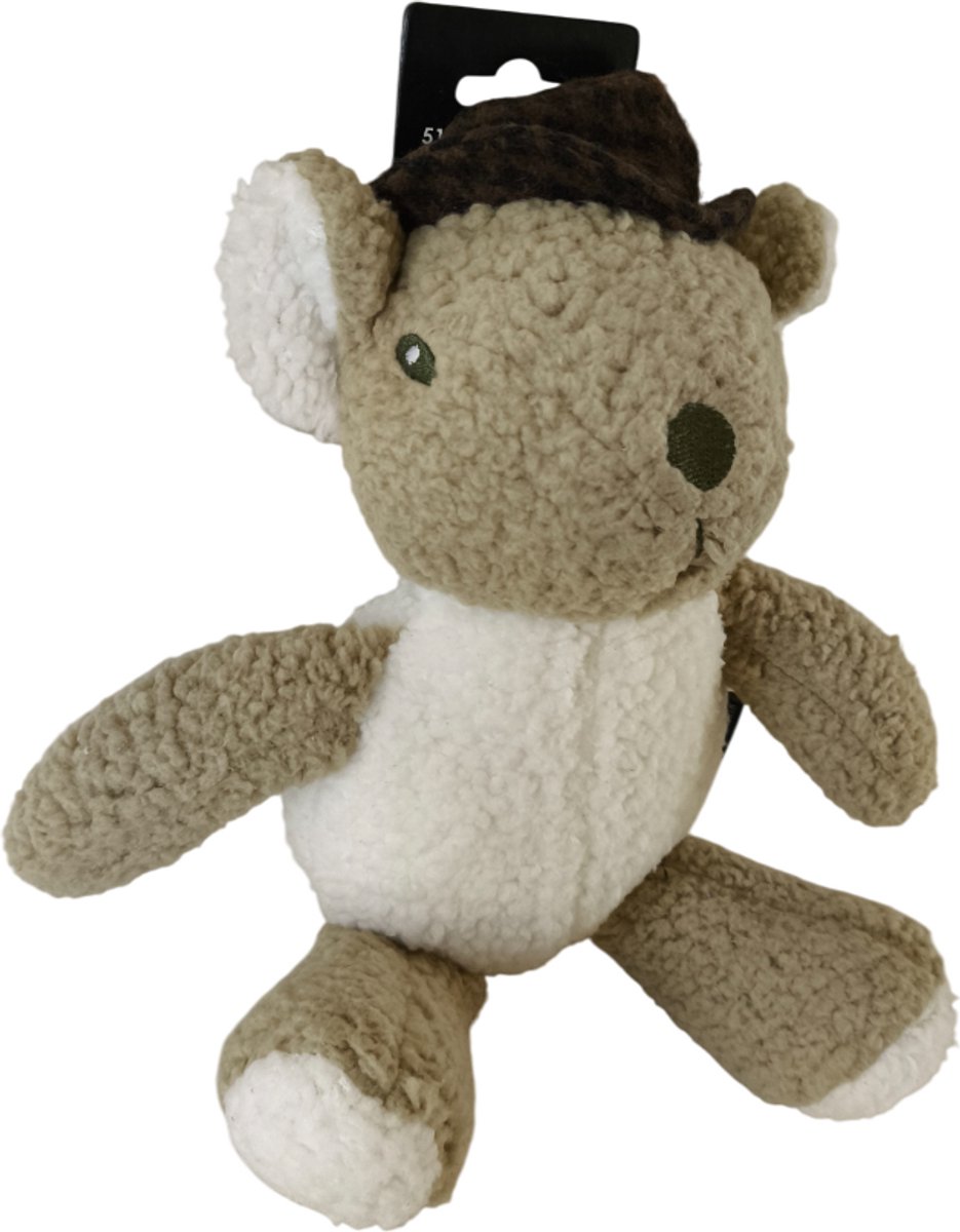 51 DEGREES NORTH Huggables Mouse Hondenknuffel / Hondenspeelgoed - Met pieper - Afmetingen: 28 x 18 x 8 cm