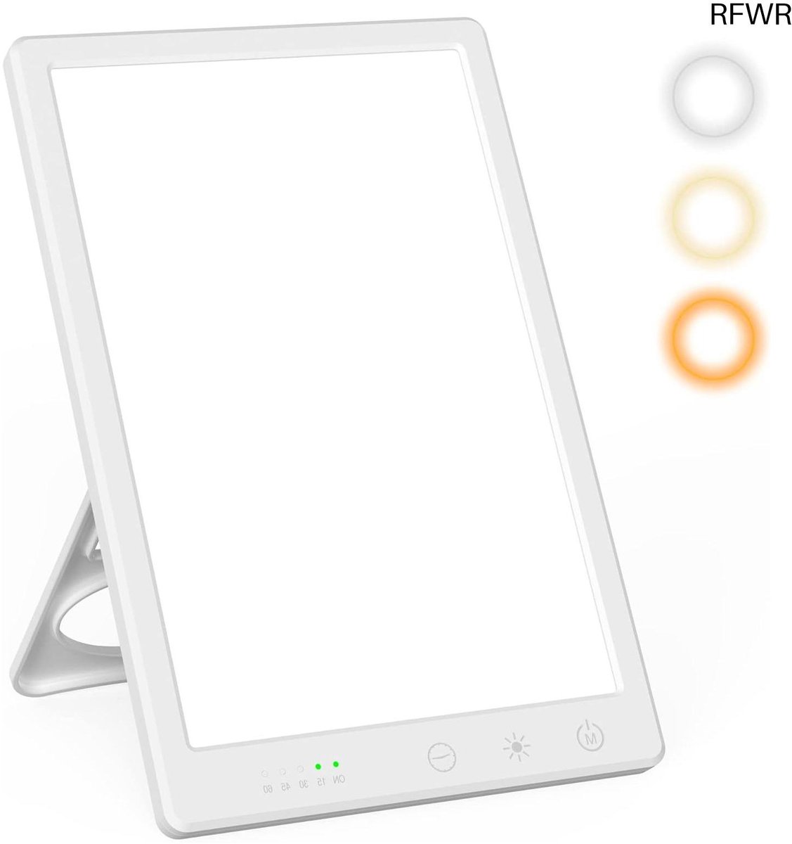 RFWR® Daglichtlamp 16.000 lux met aanraakbediening en instelbare kleurtemperaturen