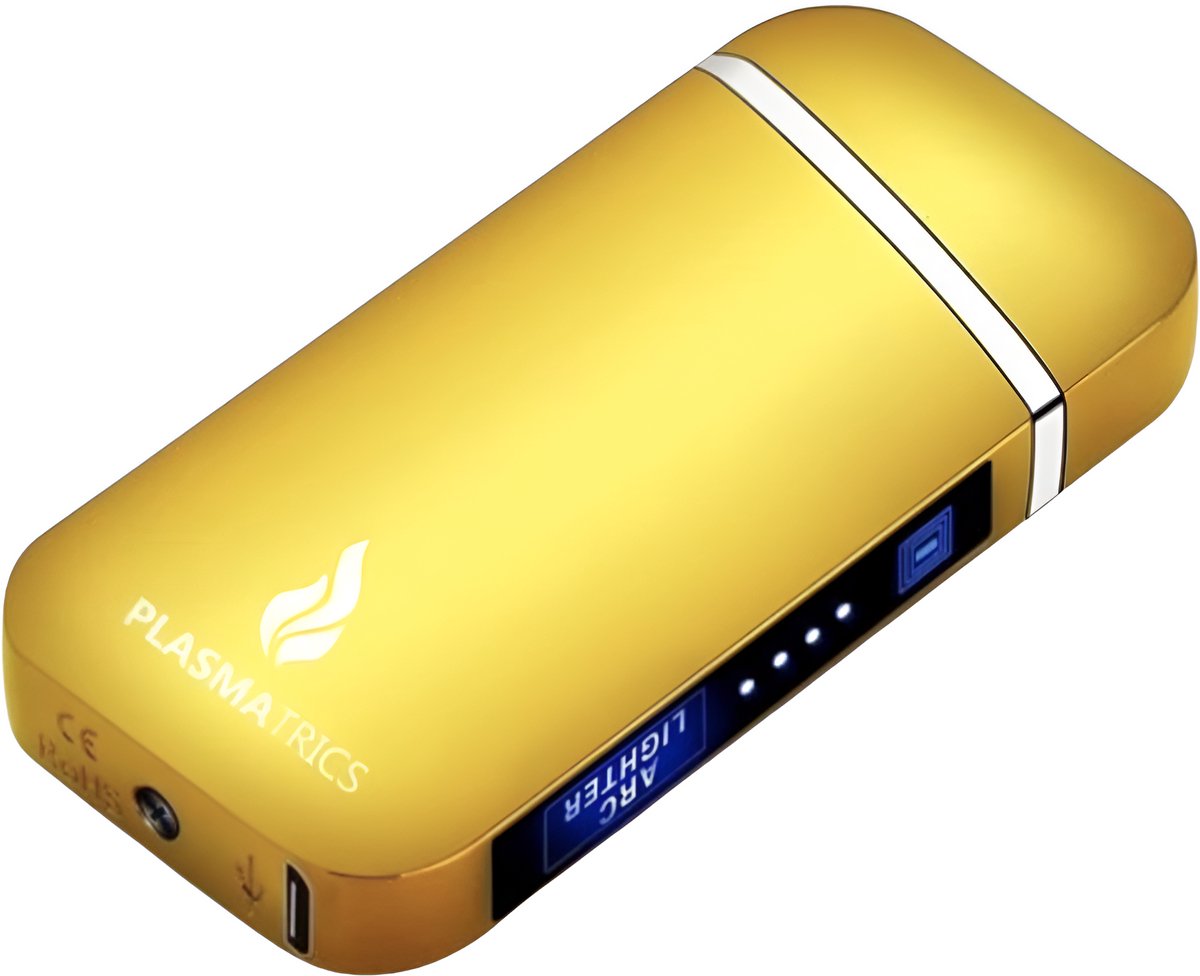 Goedkoopste Elektrische Plasma Aansteker | USB oplaadbaar | Wind en storm bestendig | Voor vuurwerk - Pyro liefhebbers| Plasmatrics - Goud