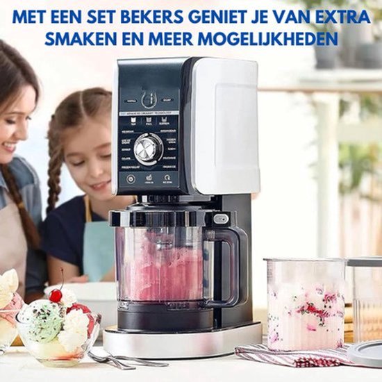 Bekers geschikt voor Ninja Creami Deluxe ijsmachine, Extra Bekers, Bakjes & Deksels - 3 stuks - containers compatibel met NC501EU & NC500EU Serie - BPA-vrij, vaatwasmachinebestendig, diverse kleuren van Merkloos — afbeelding 3