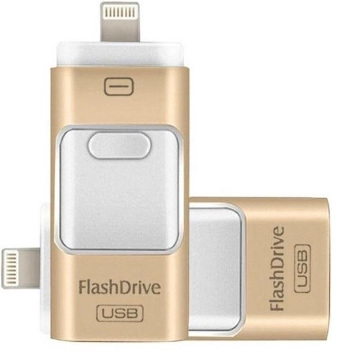 Image of 1 stuk USB Flash Drive 512GB - 4-in-1 Externe Opslag Geschikt voor iPhone, iPad, Android en USB - Lightning & USB Pendrive - Data Opslag, Back-up en Overdracht - Compatibel met iOS en Android - Ideaal Cadeau voor Tech-liefhebbers