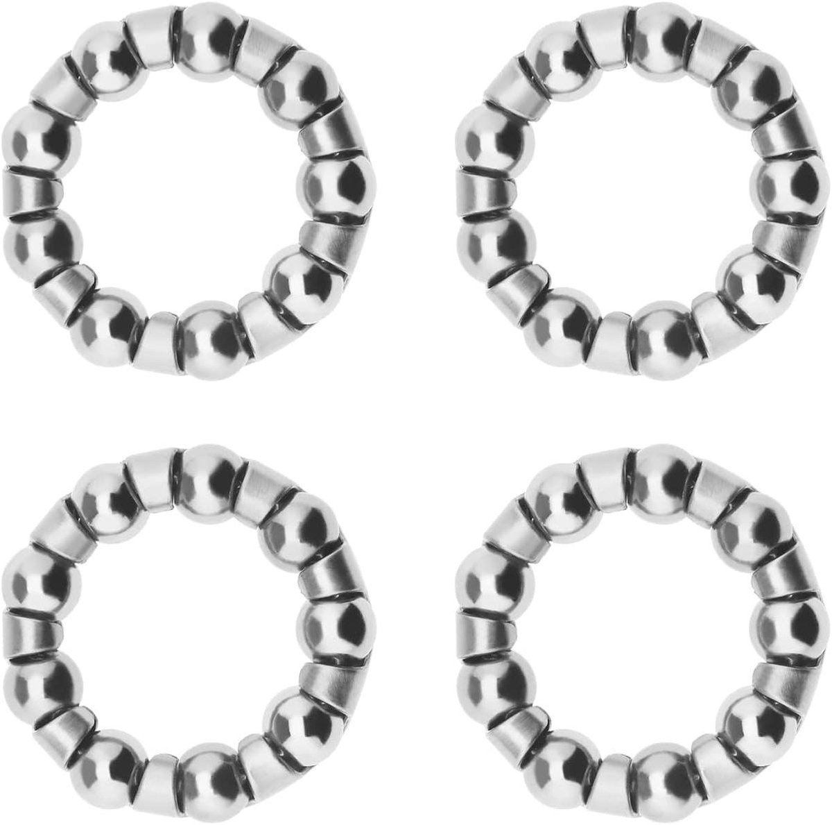 Allecto Plus - Kogellager 1/4 Inch met 9 Ballen voor Fiets Crank Trapas - Set van 4 Stuks - Vervangende Onderdelen Reparatie Accessoires voor MTB en Racefietsen