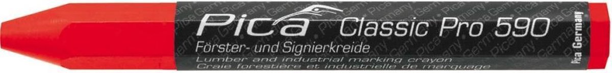 Pica 590/40 PRO Markeerkrijt - Rood - 12 x 120mm (12st)