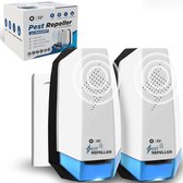 BP® Pest Repeller - 2 Pack - Muizenverjager - Ultrasonische Ongedierte Bestrijder - Ultrasone Verjager - Muizen Bestrijden - Insectenverjager - Ultrasone Verjagers - Geen Geluid - 100% Veilig