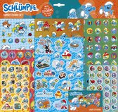 De Smurfen Totum super sticker set XL -7 vellen incl. luxe metallic en laser stickers 38 x 36 cm creatief speelgoed knustelen stickeren