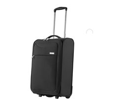 CarryOn Air Upright Handbagage Koffer – 55x35x20cm - Zachte Trolley met voorvak - 37 Liter - Slechts 1,8kg - Zwart