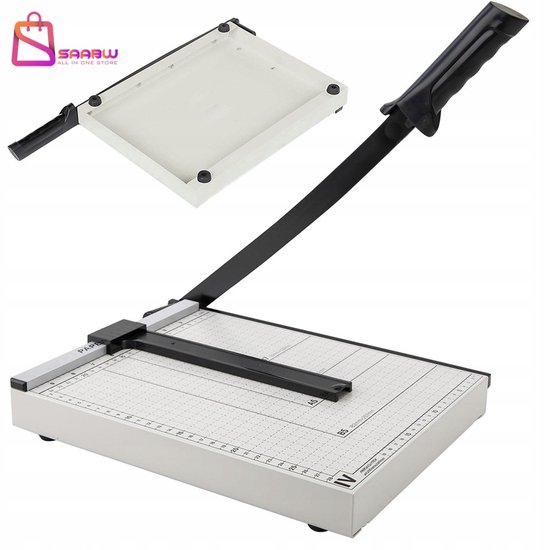 Rayher Rolsnijder voor papier met 1 snijrol, liniaal 35 cm, mat 38 x 10 cm, rolsnijder, 8935100