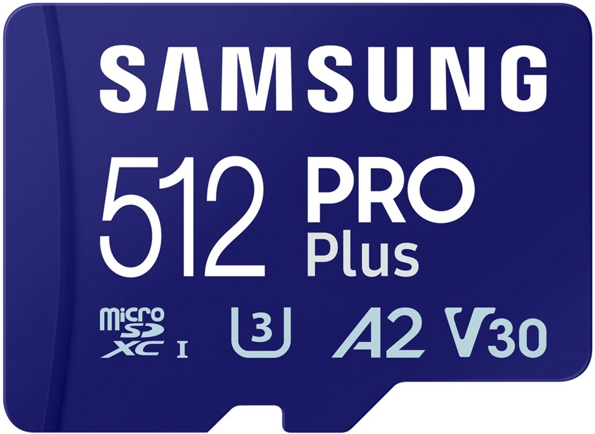 Samsung PRO Plus 512GB (2023) microSDXC + SD Adapter