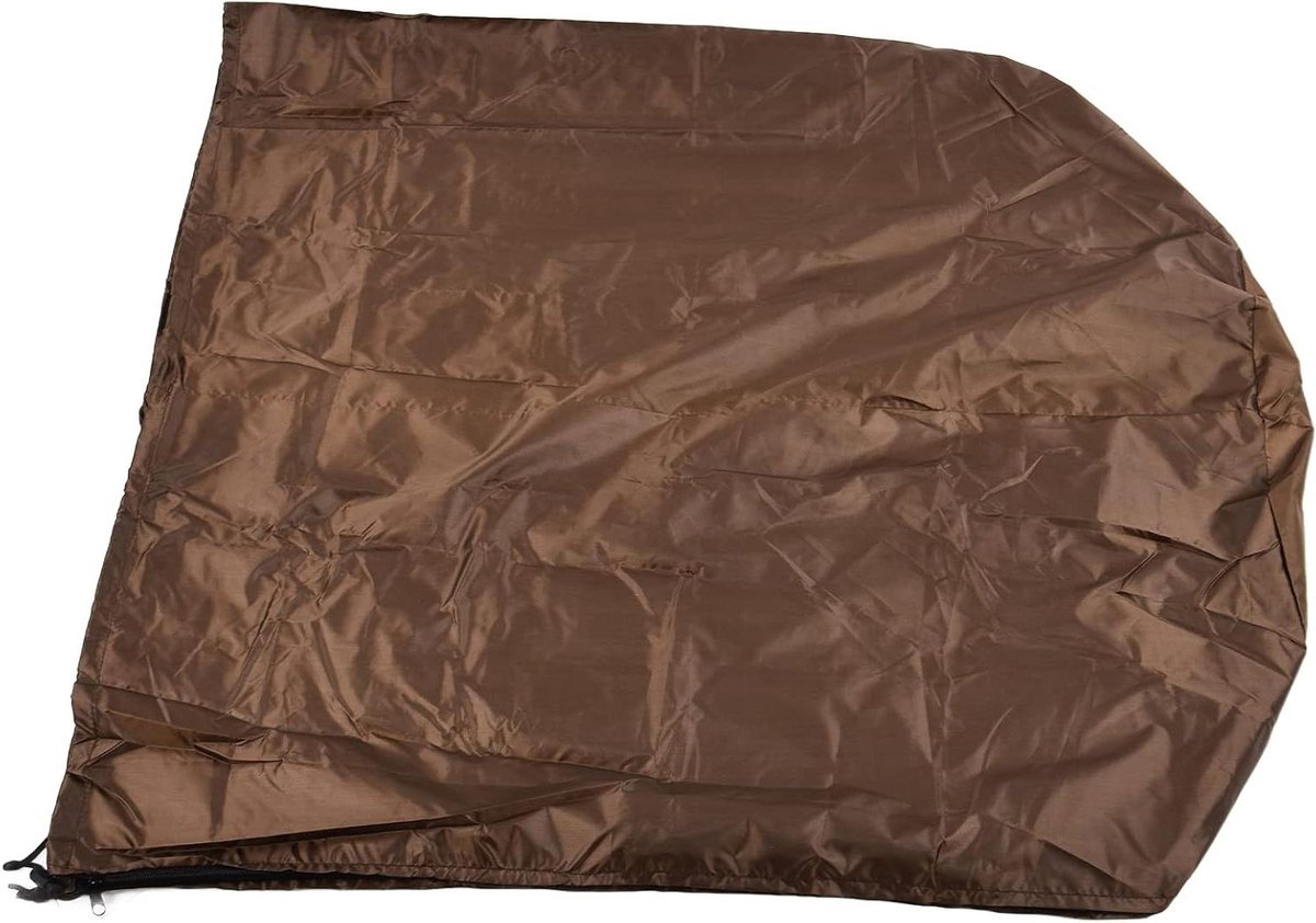 Tuinverwarmingshoes Waterdicht Zonwerend Regendicht Terrasverwarmingshoesbeschermer 190 Gecoat Zilver Polyester Taffeta Verwarmingsbeschermer voor Buiten (Koffie)