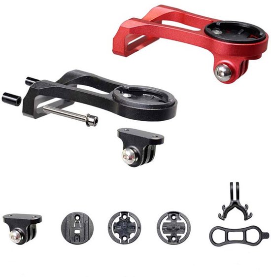 Fiets Computer Mount Houder Stuur Extension Adapter Garmin Zwart