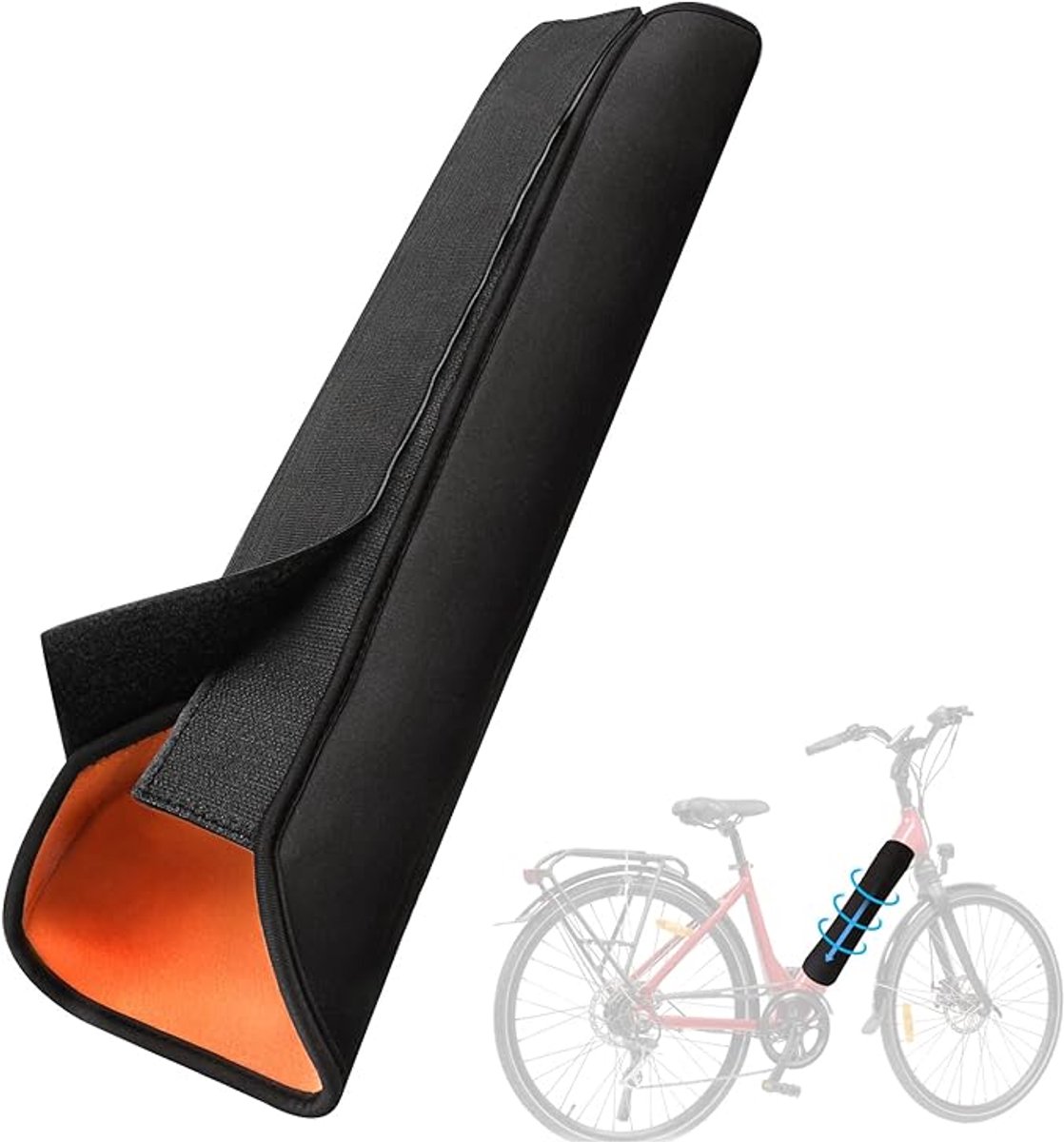 E-Bike Accu Beschermhoes - Fietsaccu Beschermhoes - Beschermt Tegen Vuil En Krassen- Universeel -Accuafdekking -Oranje kleur