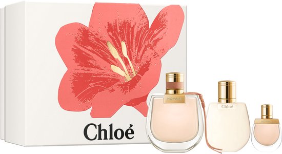 Chloé Nomade Giftset - 75 ml eau de parfum spray + 5 ml eau de parfum tasspray + 100 ml bodylotion - cadeauset voor dames