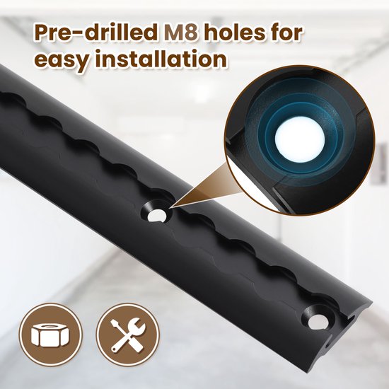 4x Rail d'avion, Verrou de transport, pour sécuriser les marchandises, supports