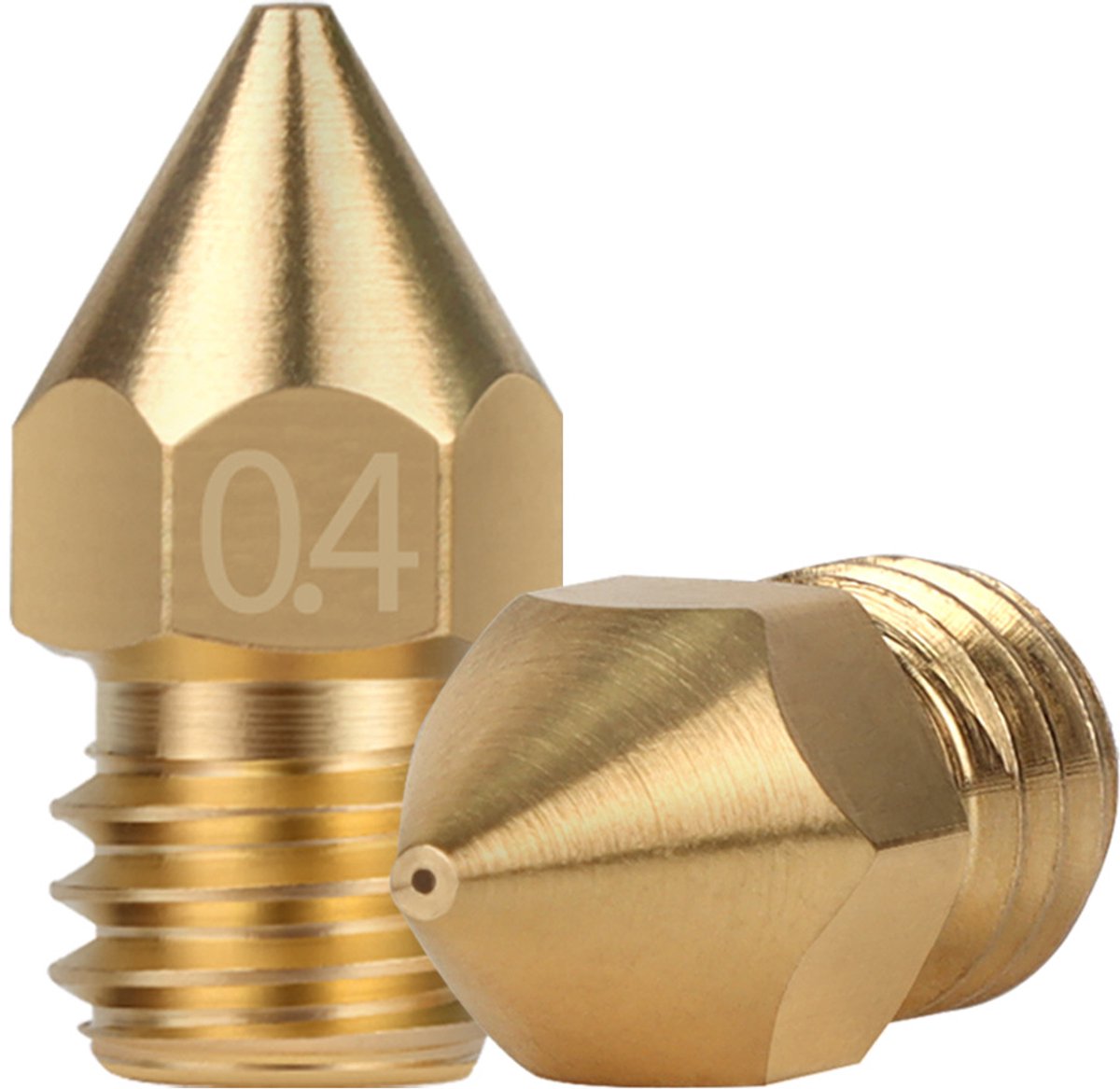 3D printer accessoires MK8 nozzle, 5 stuks, 0,4 mm, 3D printer, messing