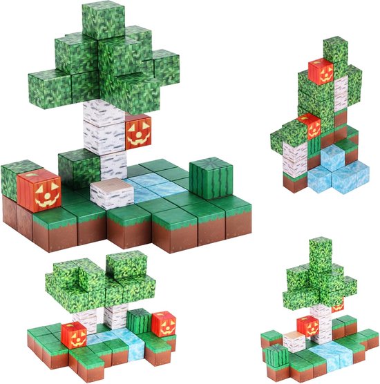 STEM Montessori Set met Magnetische Bouwblokken – Educatief Sensorisch Speelgoed – Magnetische Tegels voor Kinderen vanaf 3 Jaar – Constructiespeelgoed voor Jongens en Meisjes – Creatief Bouwen vanaf 6 Jaar