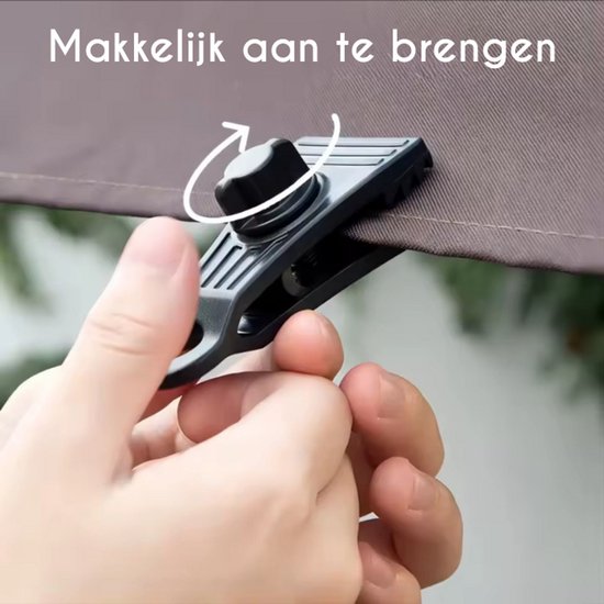 S4D® - Heavy Duty Zeilklemmen - Doekklem - Zeilbinders - 10 STUKS - Extra Breed Voor Een Sterkere Bevestiging van S4D — afbeelding 5