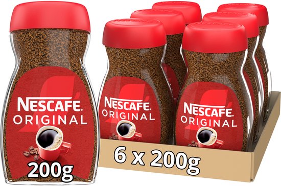 Nescafé Original oploskoffie - 6 potten x 200g
