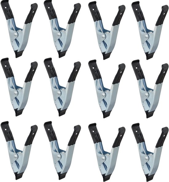 Doodadeals® - Papierklemmen – Foldback Clips – Bulldog Clips – Klemwijdte 2 cm – 12 stuks
