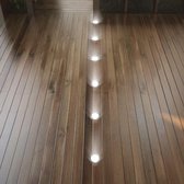vidaXL LED vloerlampjes 6 stuks warm wit licht