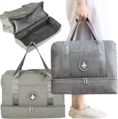 Handbagage - Reistas - Geschikt voor Transavia, TUI, Vueling & WizzAir - 40x30x20 cm - Maximale Formaat Underseater - Grijs