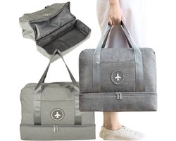 Handbagage - Reistas - Geschikt voor Transavia, TUI, Vueling & WizzAir - 40x30x20 cm - Maximale Formaat Underseater - Grijs
