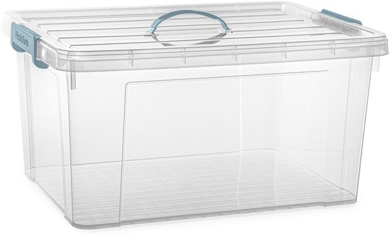Vouwbox, klapbox van kunststof, 40 x 30 x 22 cm, met deksel