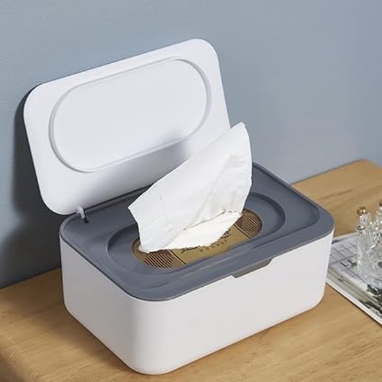 Vochtige doekjes dispenser - Wipe box - Vochtig Toiletpapier Houder- Vochtige doekjes opbergdoos - doos voor nat toiletpapier - voor thuis en op kantoor - 1 stuk — afbeelding 4