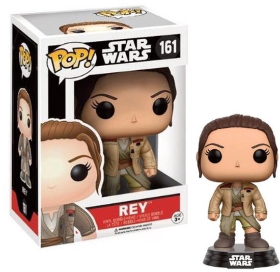Funko Pop! Star Wars 7 Bobble Head N¬∞ 161 Rey In Finn's Jacket (Limited) - Verzamelfiguur