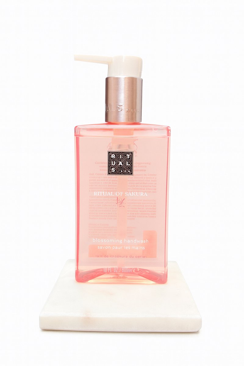 Rituals - Sakura - Bath Set - Handzeep 300 ml + Hoogwaardig Vierkant Marmeren Plankje - Hand Wash 300 ml