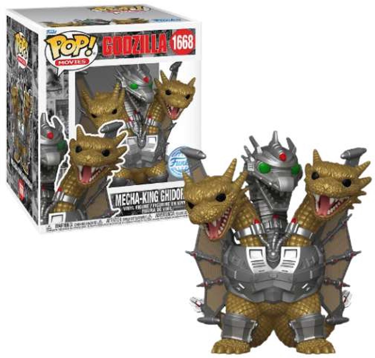 Funko Pop! Movies: Godzilla - Mecha-King Ghidorah #1668 Special Edition Exclusive