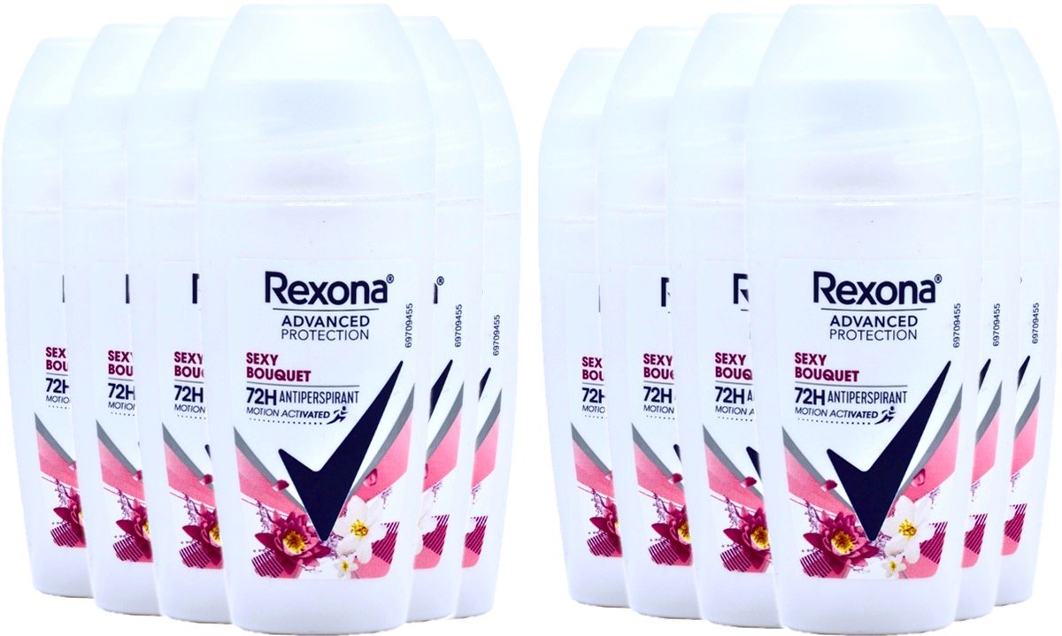 Rexona Deo Roller Sexy Bouquet - Voordeelverpakking 12 x 50 ml