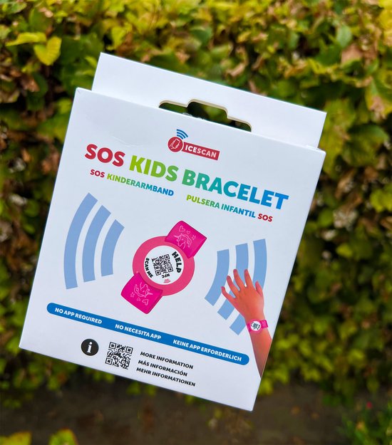 8 noodarmbanden voor kinderen, waterdicht, herbruikbaar, ID-telefoonnummer- armband, klikarmband, reizen, activiteiten