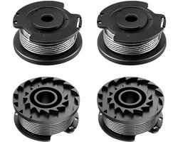 Maaidraad Set - 4 Stuks Draadspoelen Geschikt Voor Bosch Trimmer Grastrimmer F016800351- Draadspoel voor Grastrimmer - Lengte: 6m, Ø 1,60mm - Snijdraadspoel - Trimmerdraad - Spool & Lijn Vervanging geschikt voor BOSCH grasmaaiers - Strimmer Bijlagen